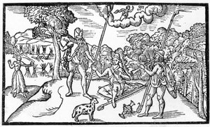 Elokuu Edmund Spenserin (1552-1599) teoksesta "The Shepheardes Calender", faksimile vuonna 1579 julkaistusta alkuperäisestä tekijältä English School